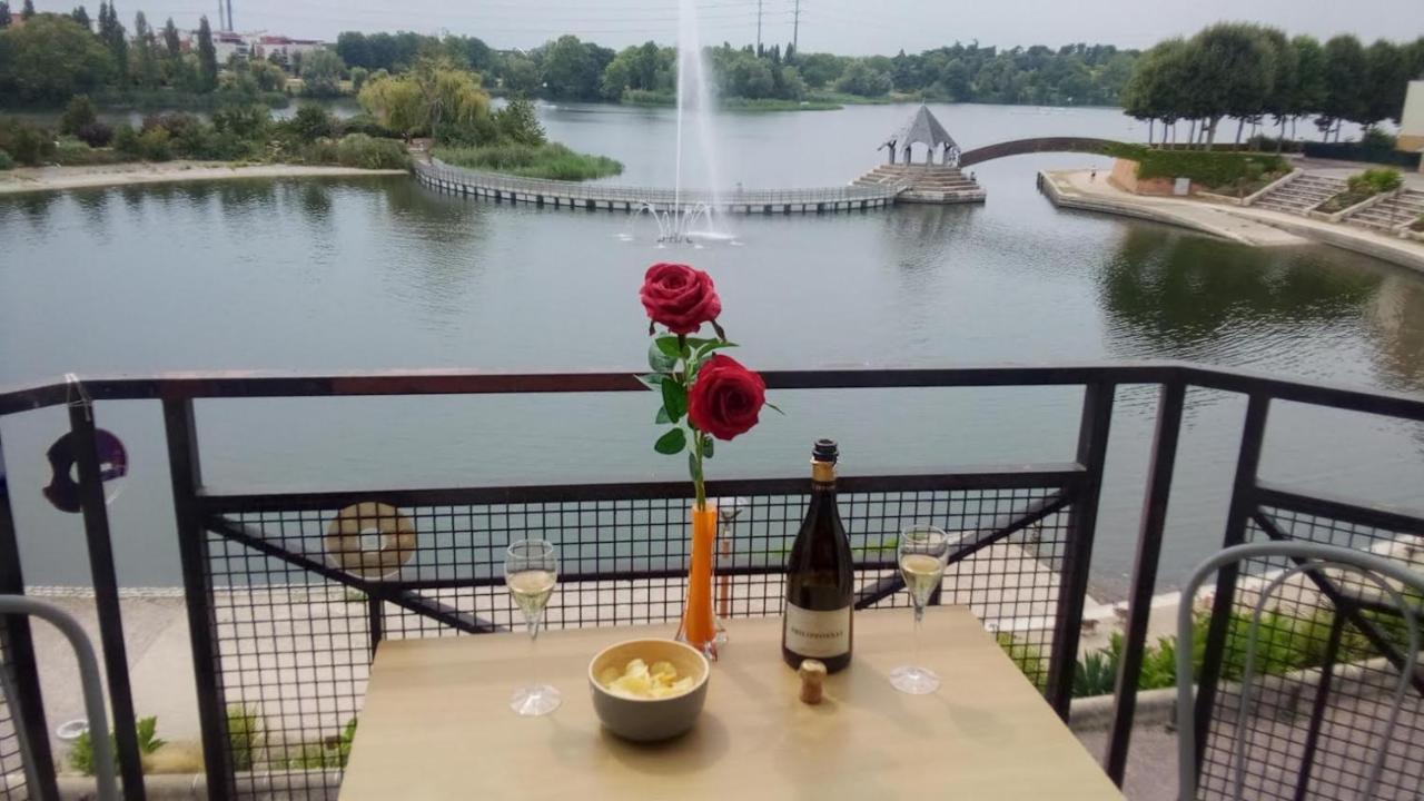 Vue Exceptionnelle Sur Le Lac Créteil Exterior foto